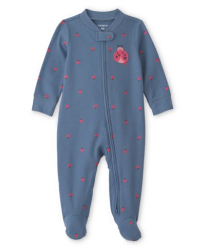 Детский комбинезон Carter's Ladybug с молнией на 2 способа