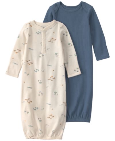 Детский комбинезон Carter's Baby Boys' Safari Long-Sleeve, 2-Pack