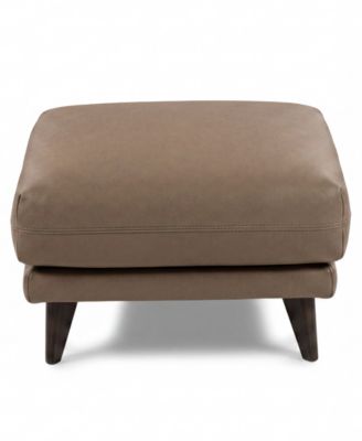 NICOLETTI HOME Beatrice 28" Leather Ottoman, Macy's exclusive-Made in Italy