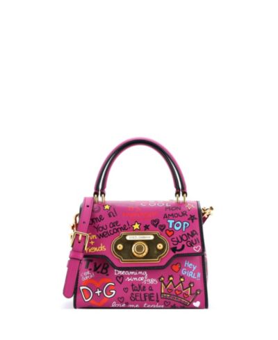 Pre-Owned Dolce & Gabbana мини-сумка из кожи с принтом
