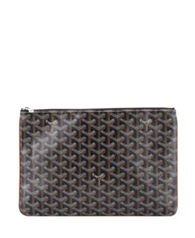 Pre-Owned Goyard MM Senat Zip Pouch Coated Canvas