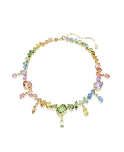 Ожерелье Swarovski Gema с золотистым напылением