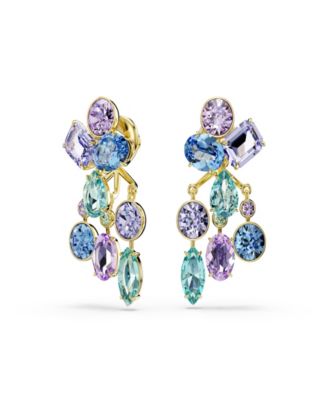 Swarovski Gold-Tone Plated Gema Jacket Earrings