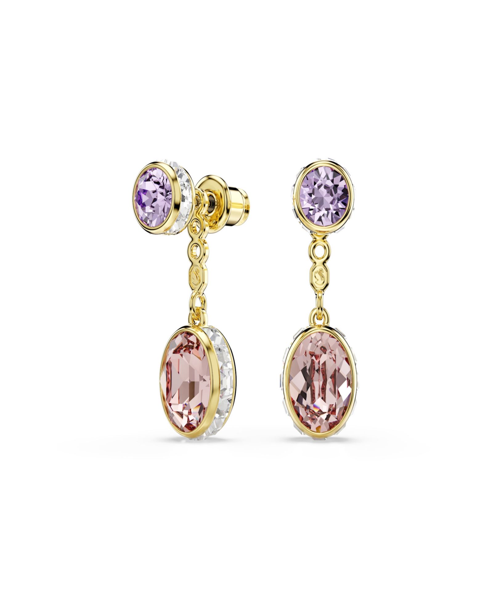 Swarovski Gold-Tone Plated Chroma Drop Earrings