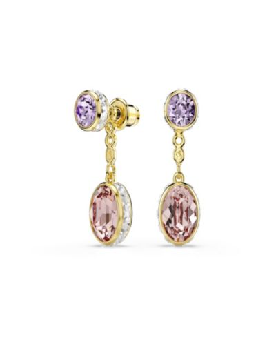 Swarovski Gold-Tone Plated Chroma Drop Earrings