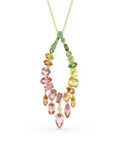 Swarovski золотистое колье-подвеска Gema