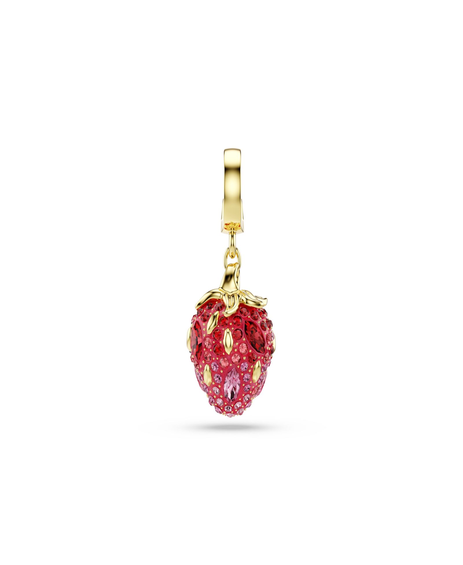 Подвеска-шарм Swarovski Gold-Tone Plated Brass Strawberry
