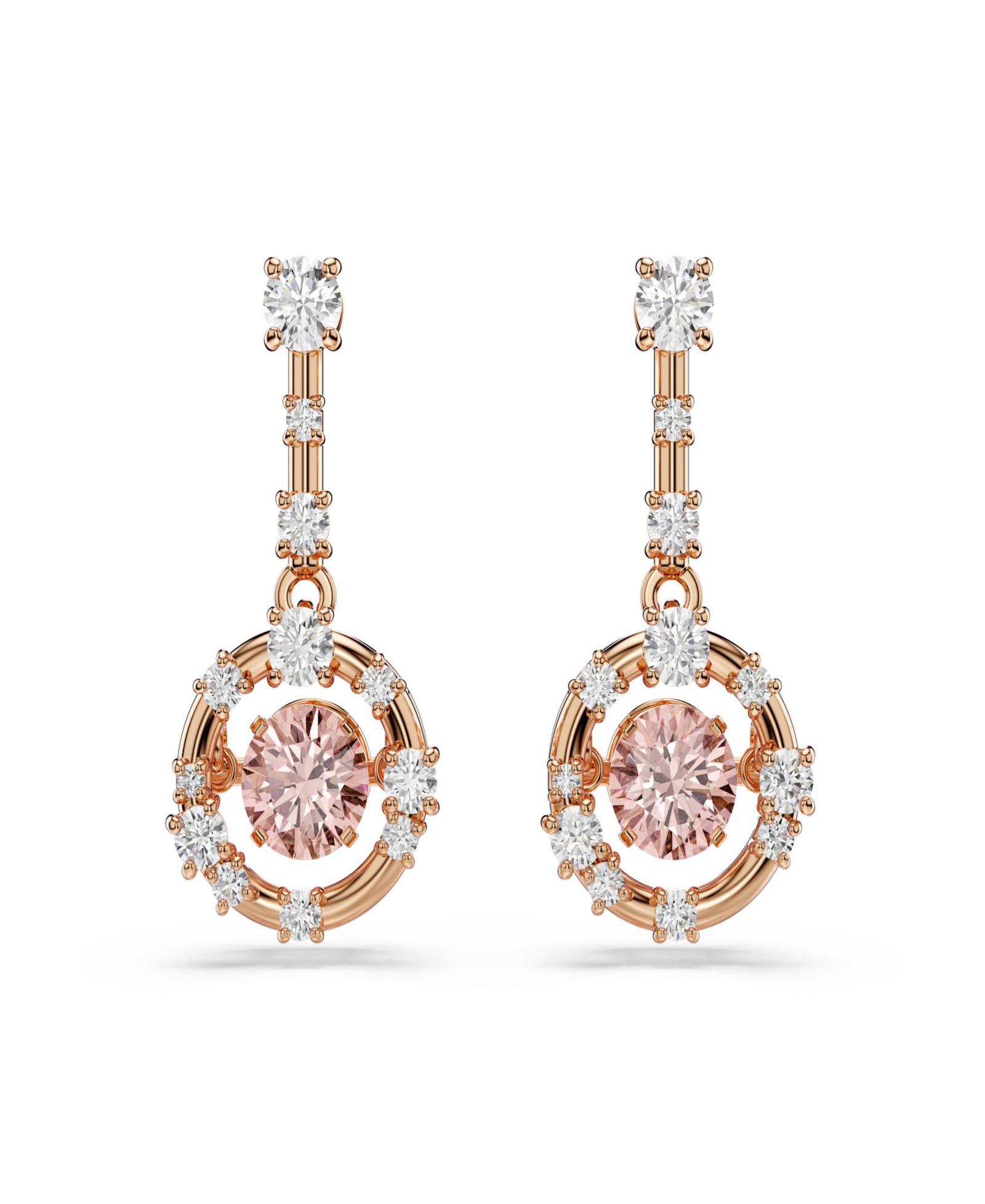 Серьги Swarovski Rose Gold-Tone Plated Star Inspired Drop