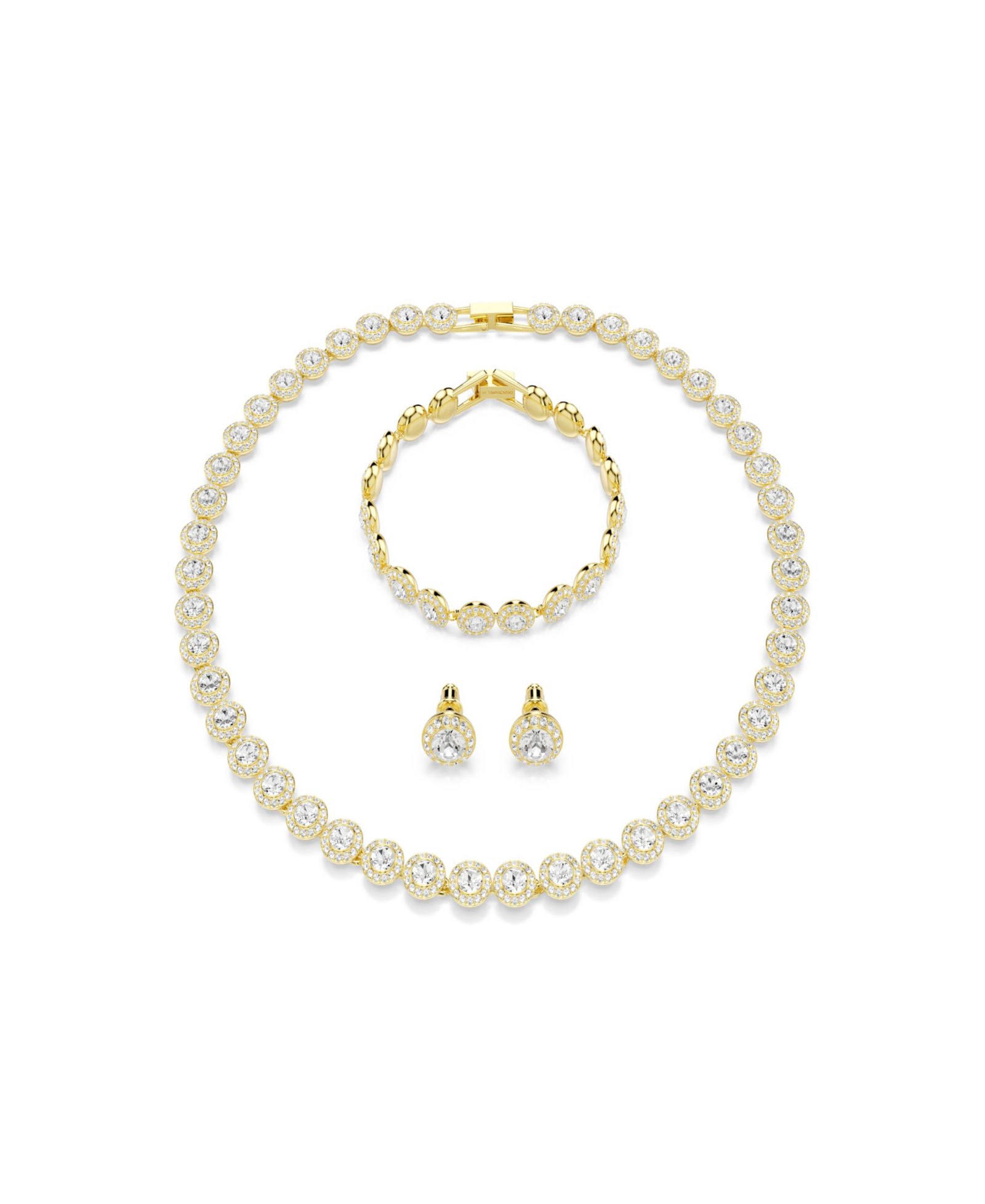 Swarovski Набор Una Angelic с позолотой Gold-Tone