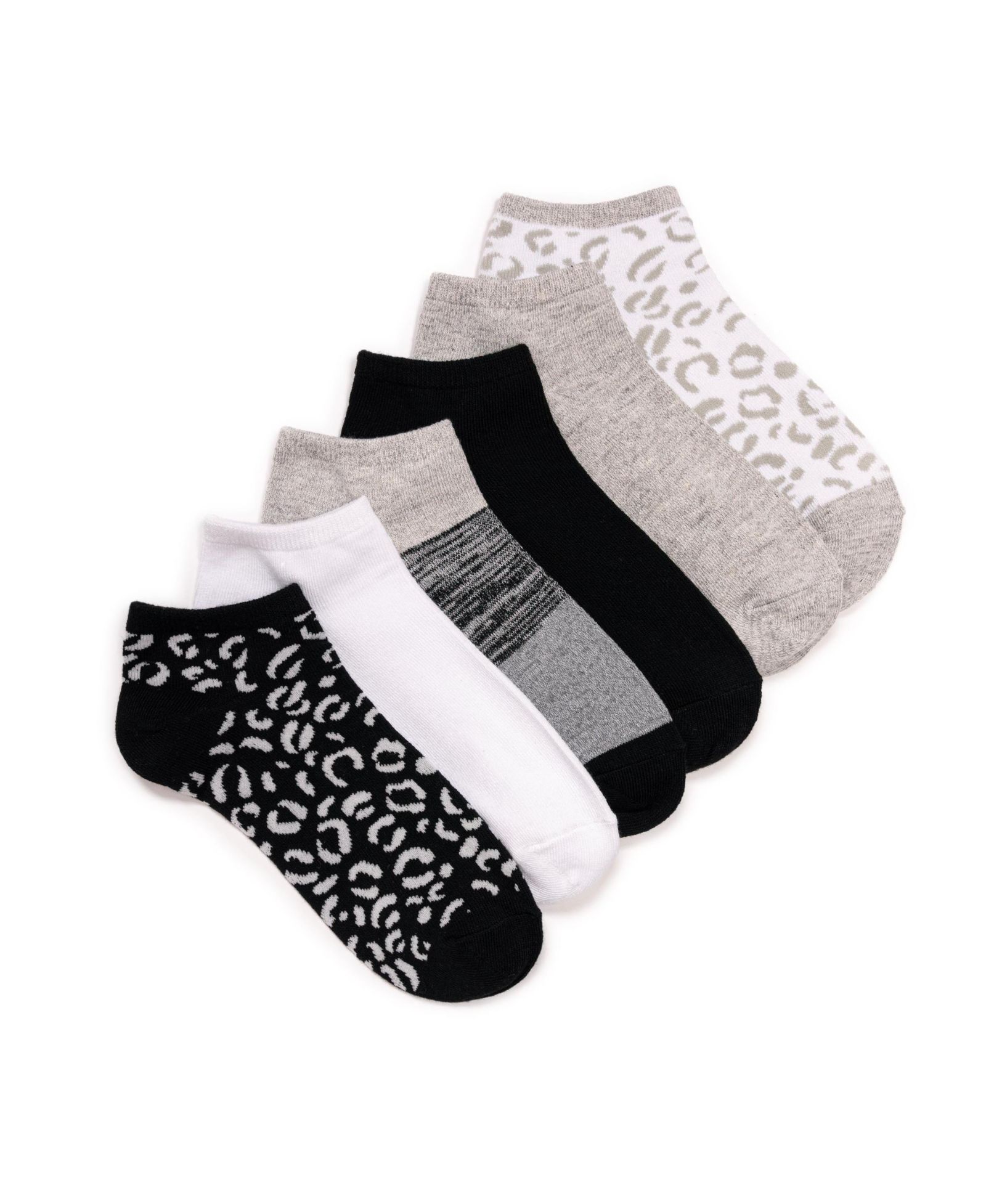 MUK LUKS Women's Low Cut Novelty Socks, 6 Pair Pack