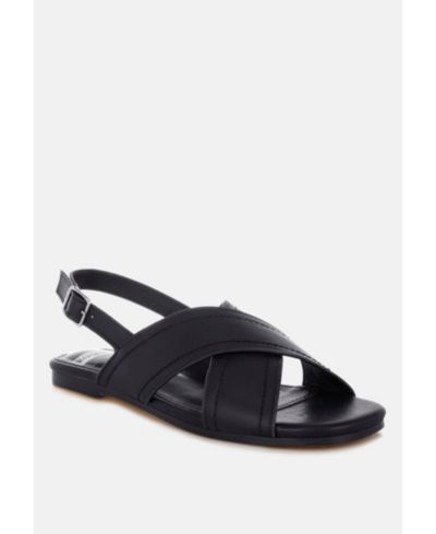 Женские слингенки Rag & Co Women's Jamon Classic Cross-Strap Buckled Flats