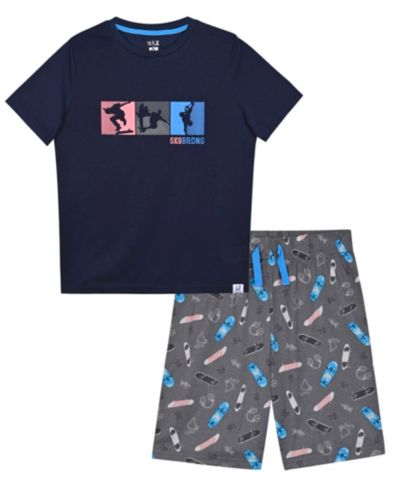 Комплект из футболки и шорт Max & Olivia Skate Print для мальчиков