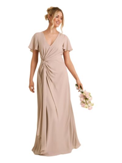 Женское шифоновое платье Six Stories Knot Front Bridesmaid Dress