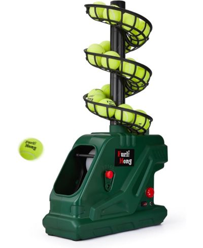 Furlihong Portable Tennis Ball Machine with 5 Adjustable Angles and 4 Serve Intervals Delivering Up to 30 MPH for All Skill Levels