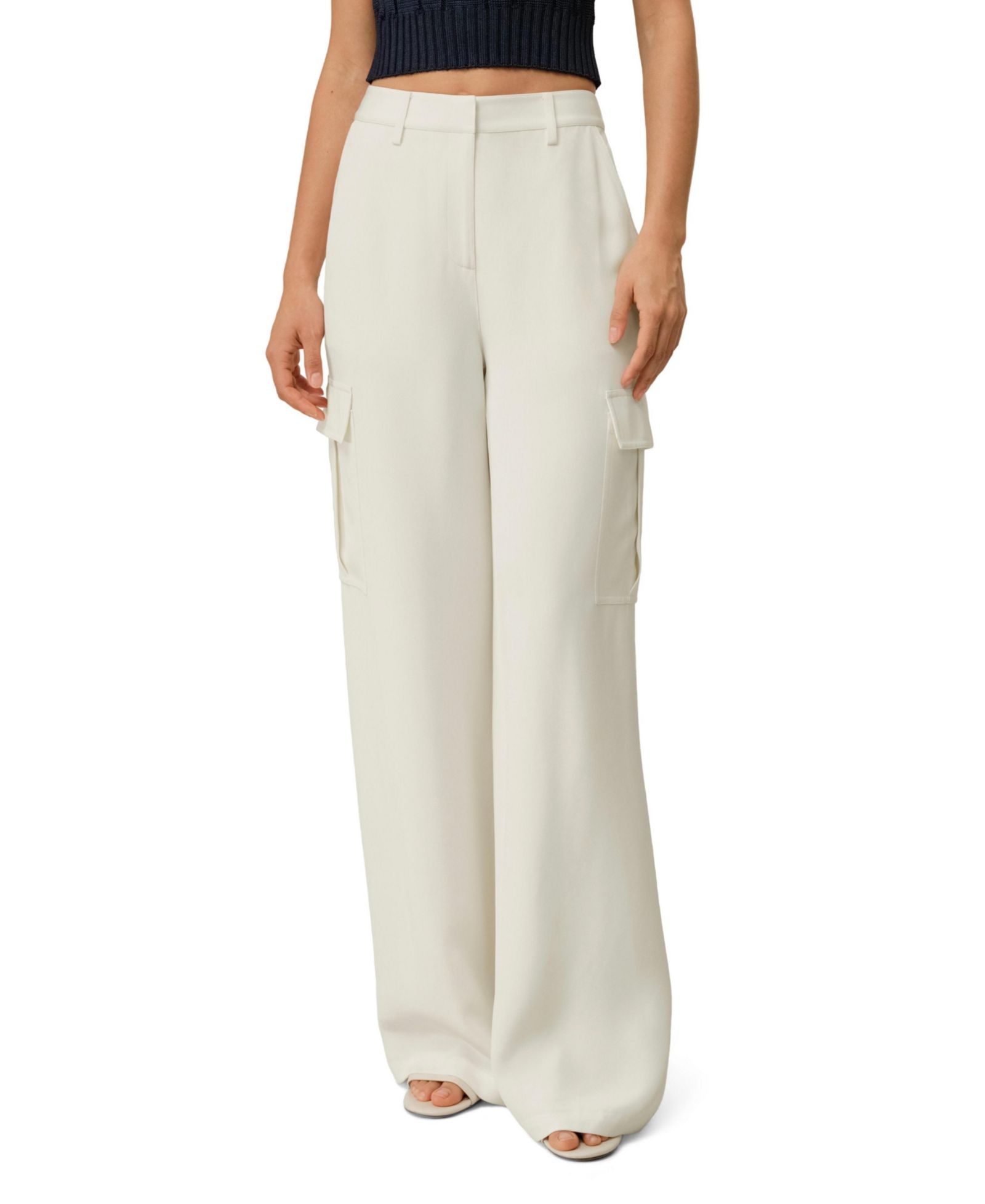 LILYSILK Women's Silk Crepe Cargo Pant