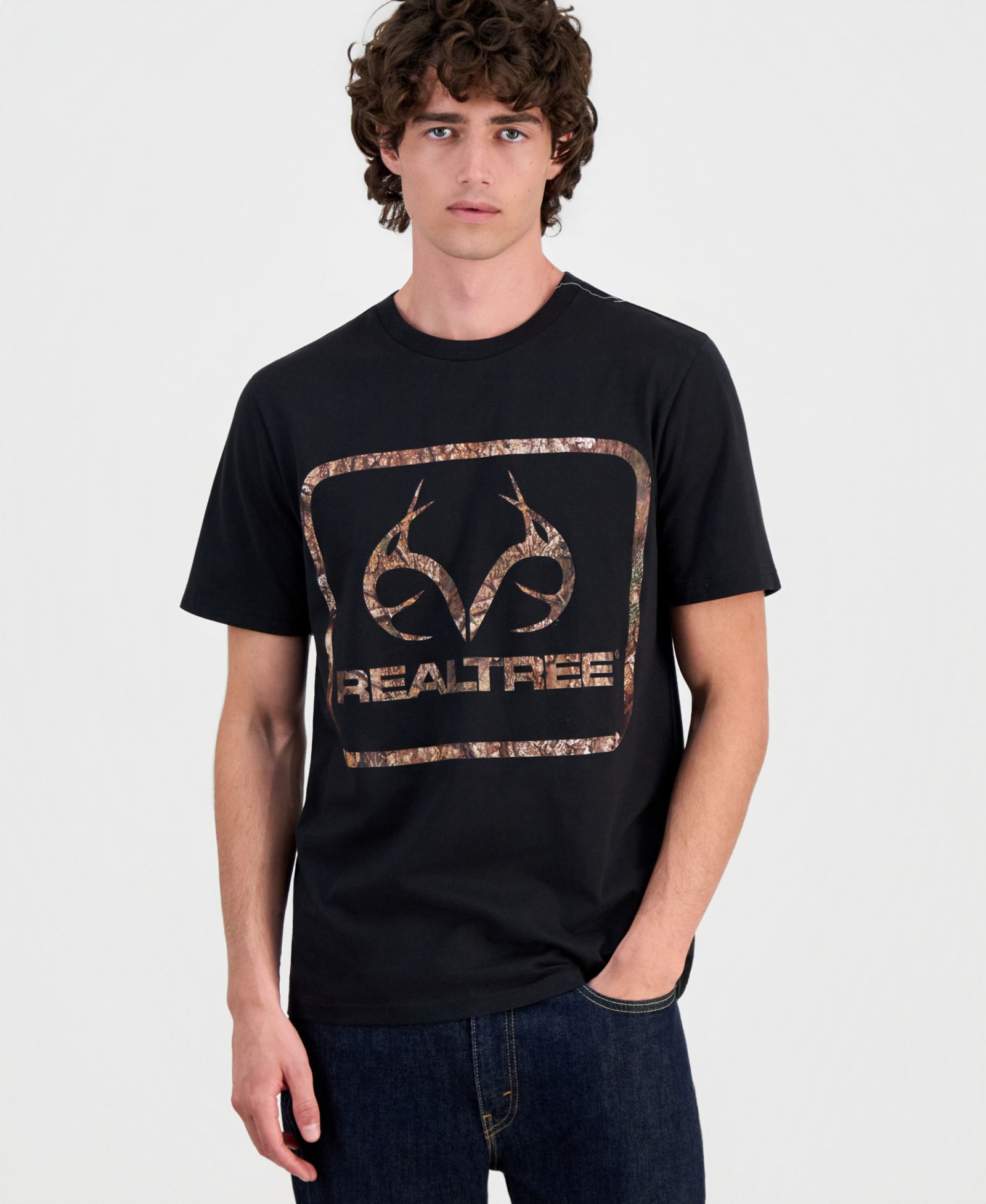 RealTree Men's RealTree Camo Logo T-Shirt