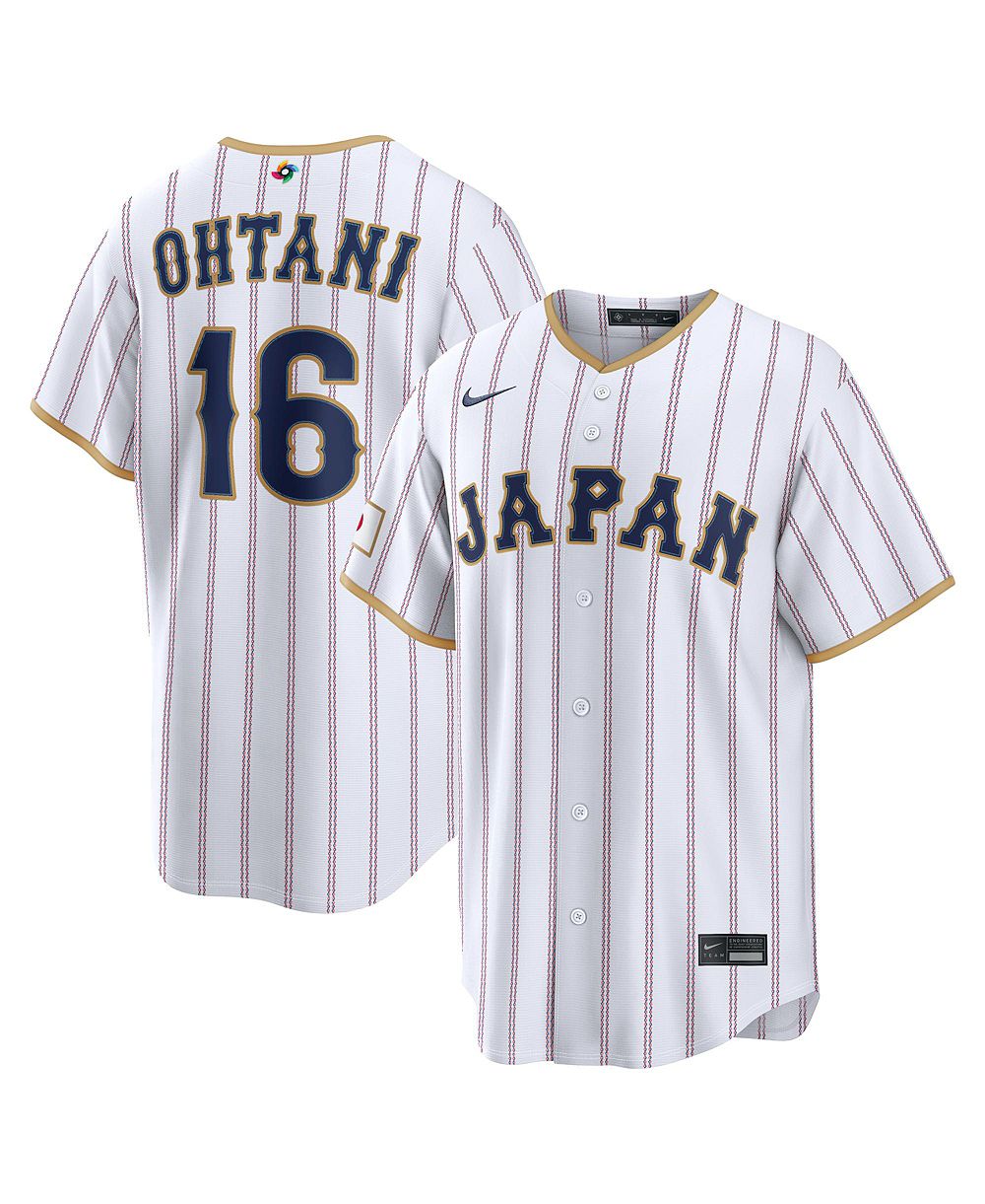 Мужская джерси Nike Shohei Ohtani White Japan Baseball 2026 World Baseball Classic Stadium
