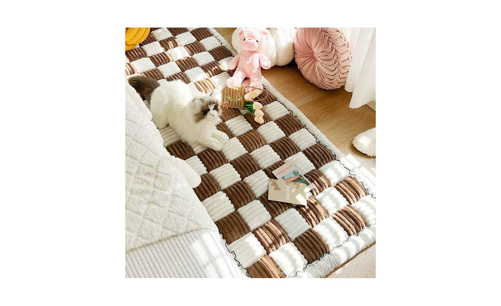 Мягкая подушка для сиденья дивана FunnyFuzzy Garden Chic, хлопок
