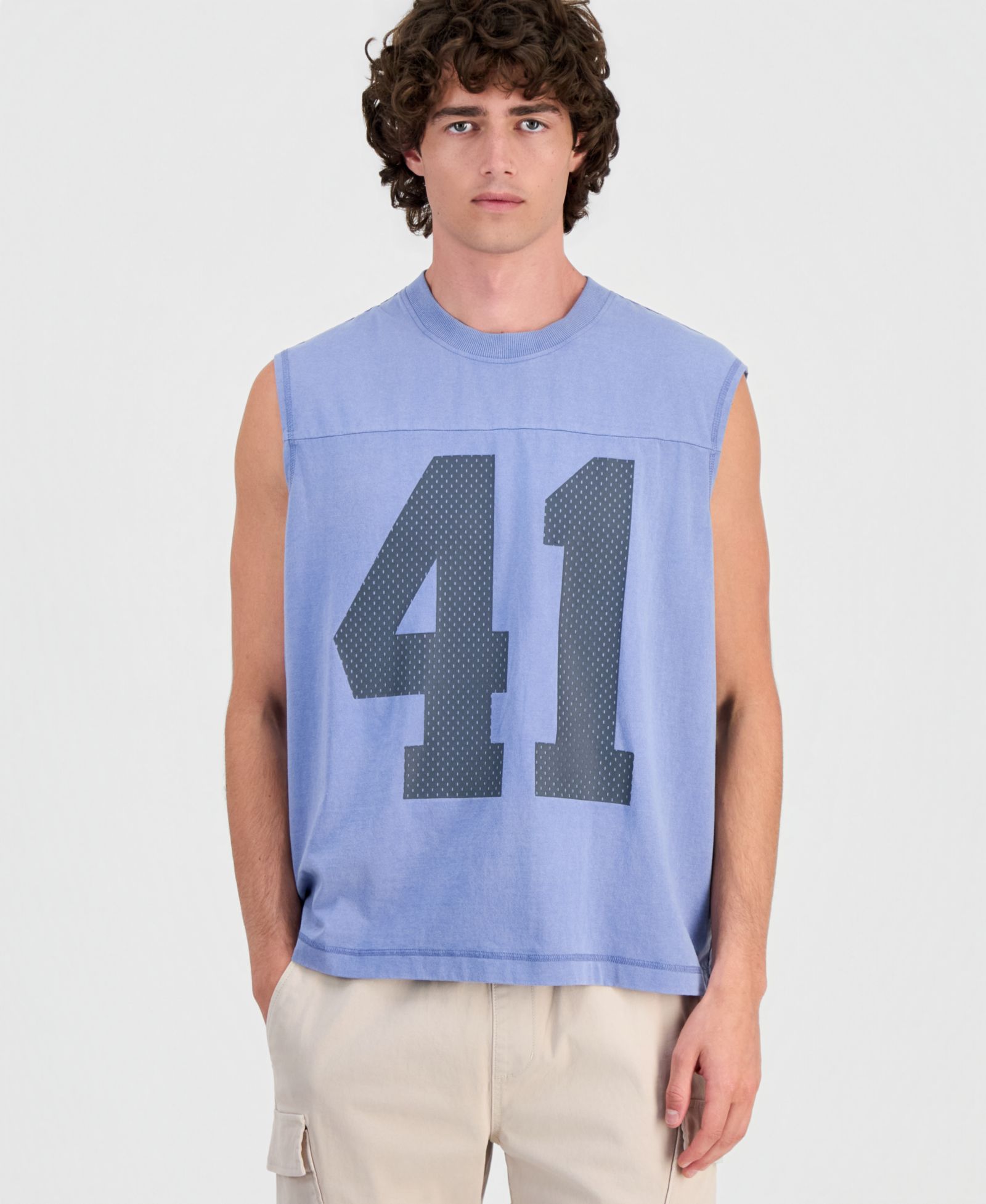Hollywood Men's Mineral Washed Muscle Sleeveless Shirt