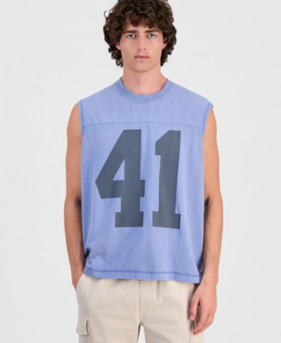 Hollywood Men's Mineral Washed Muscle Sleeveless Shirt