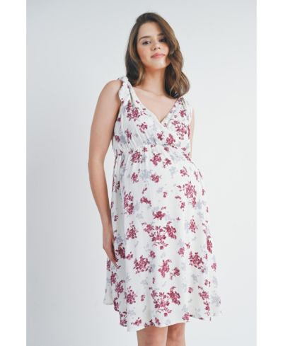 Женское бесрукавное платье для беременных Hello Miz Floral Empire Waist