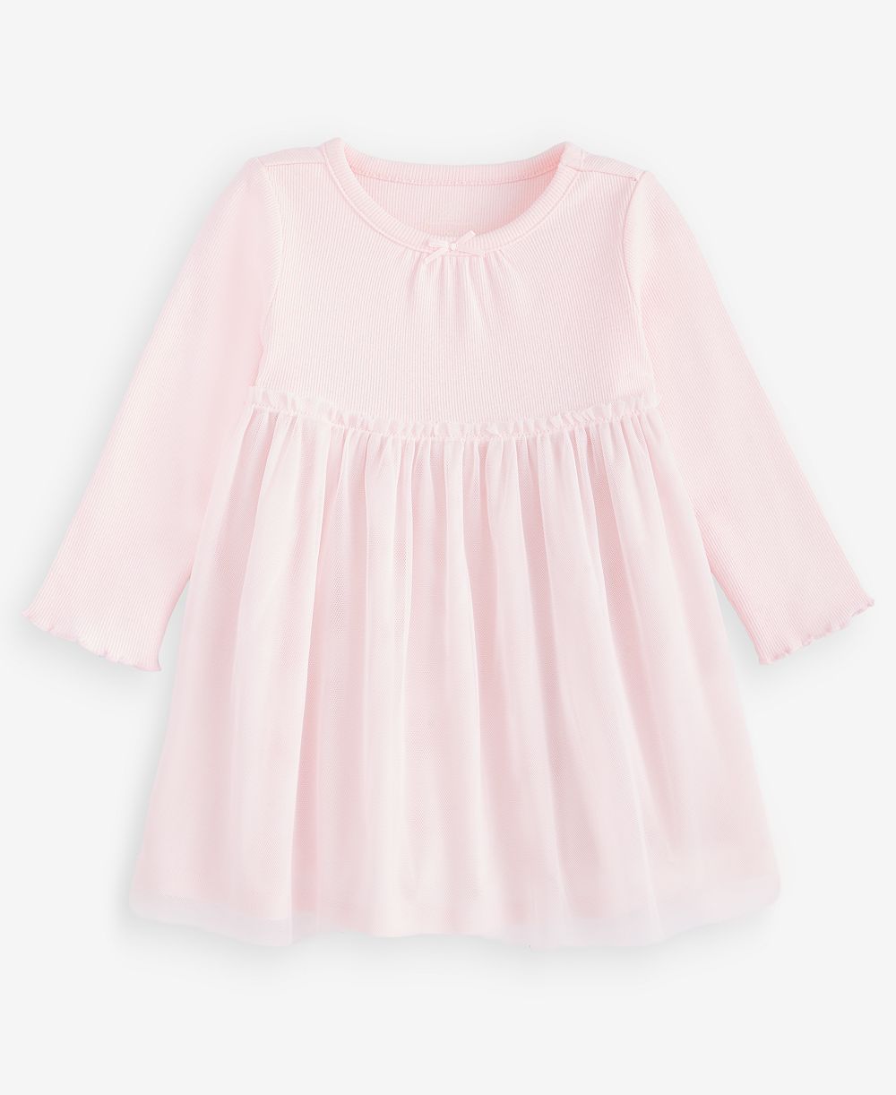 Детское платье First Impressions Long-Sleeve Tulle-Skirt