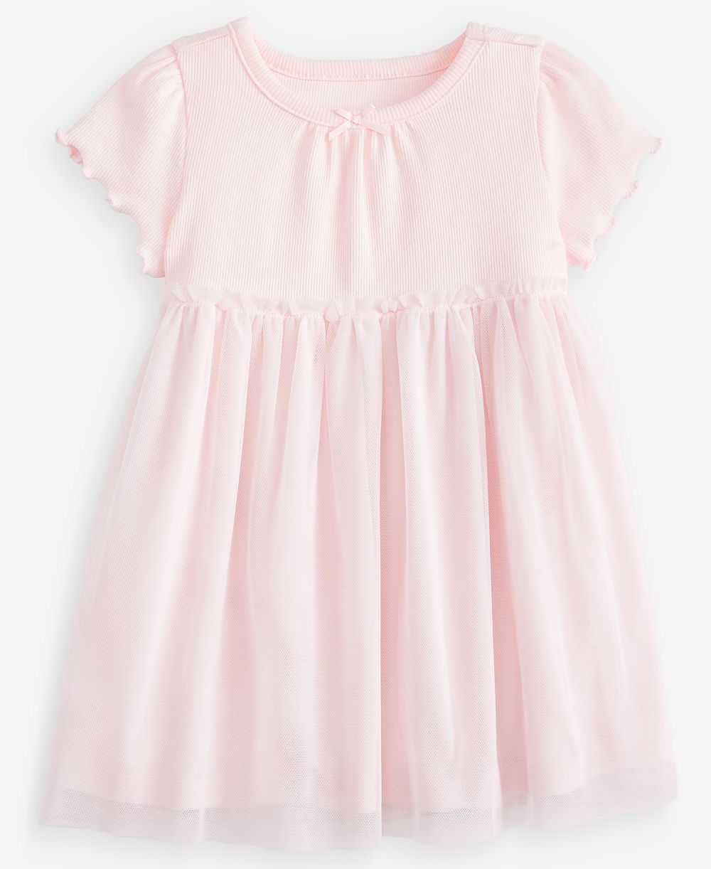 Детское платье First Impressions Short-Sleeve Tulle-Skirt