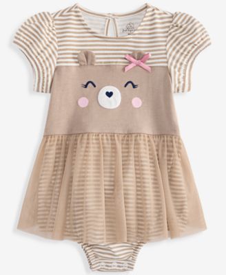 Детский комбинезон REISS Baby Girls' 0M-24M Striped Bear Skirted Sunsuit