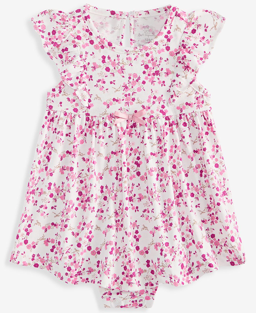 Детский комбинезон First Impressions Baby Girls' 0M-24M Floral-Print Skirted Sunsuit
