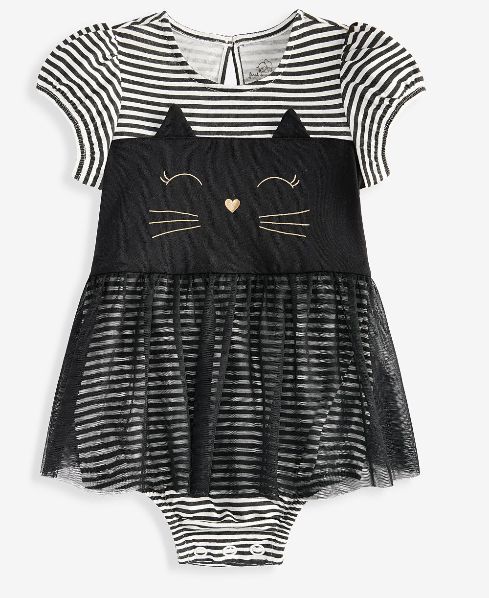First Impressions Детский комбинезон в полоску с принтом кошки, 0M-24M, эксклюзив Macy's