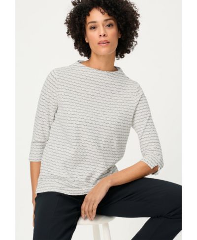 Olsen Женский джерси-топ Scallop Stripe