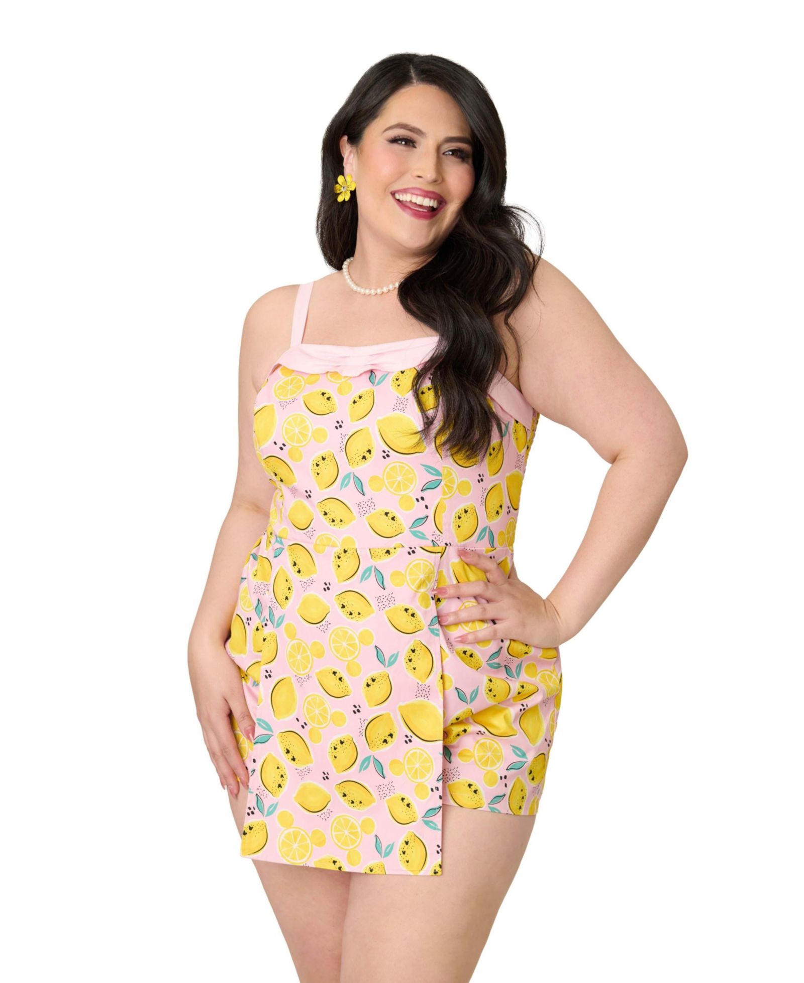 Ромпер Unique Vintage Plus Size Skirted Dolly