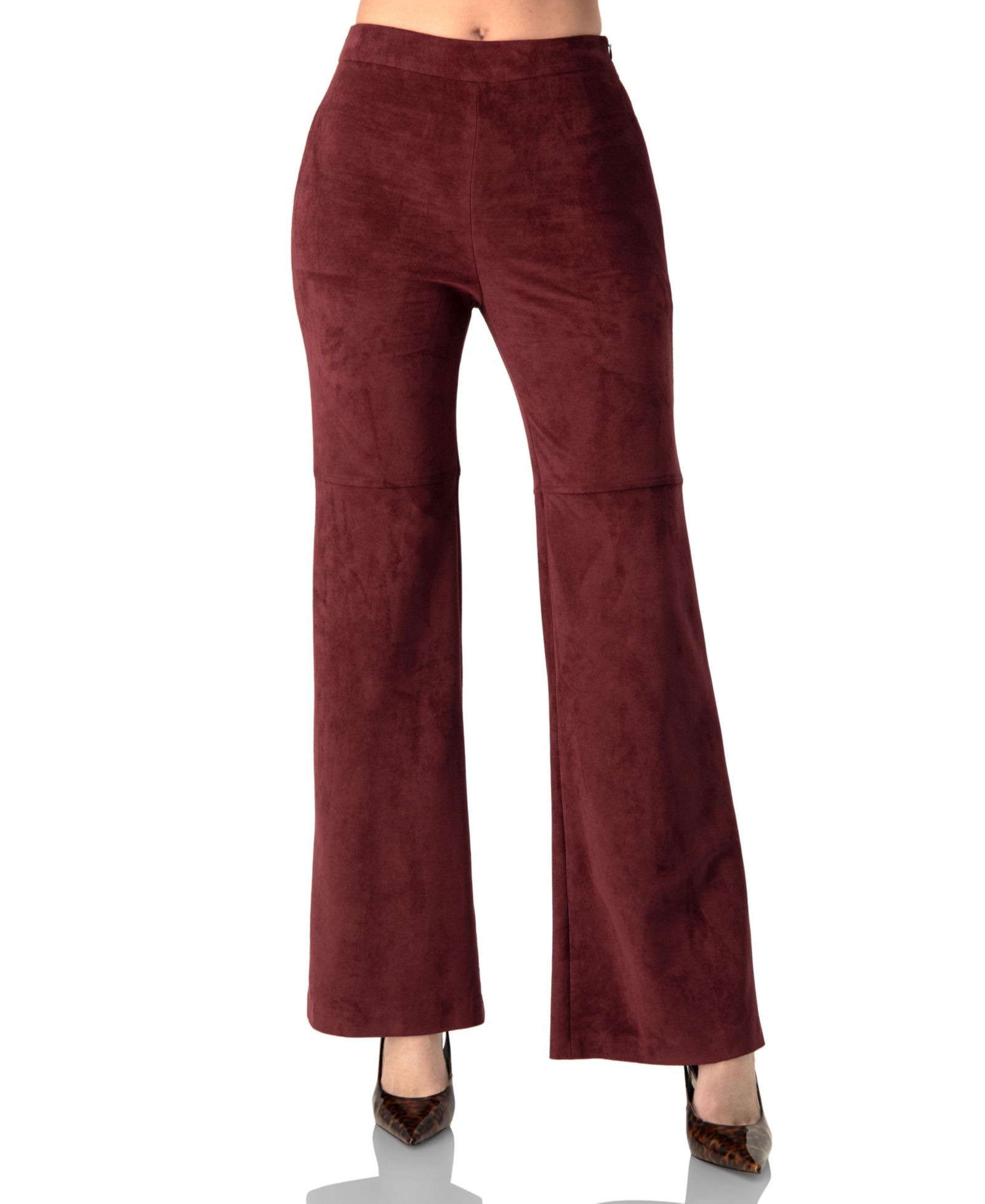 Ivonne Women's Straight-Leg Faux-Suede Pants