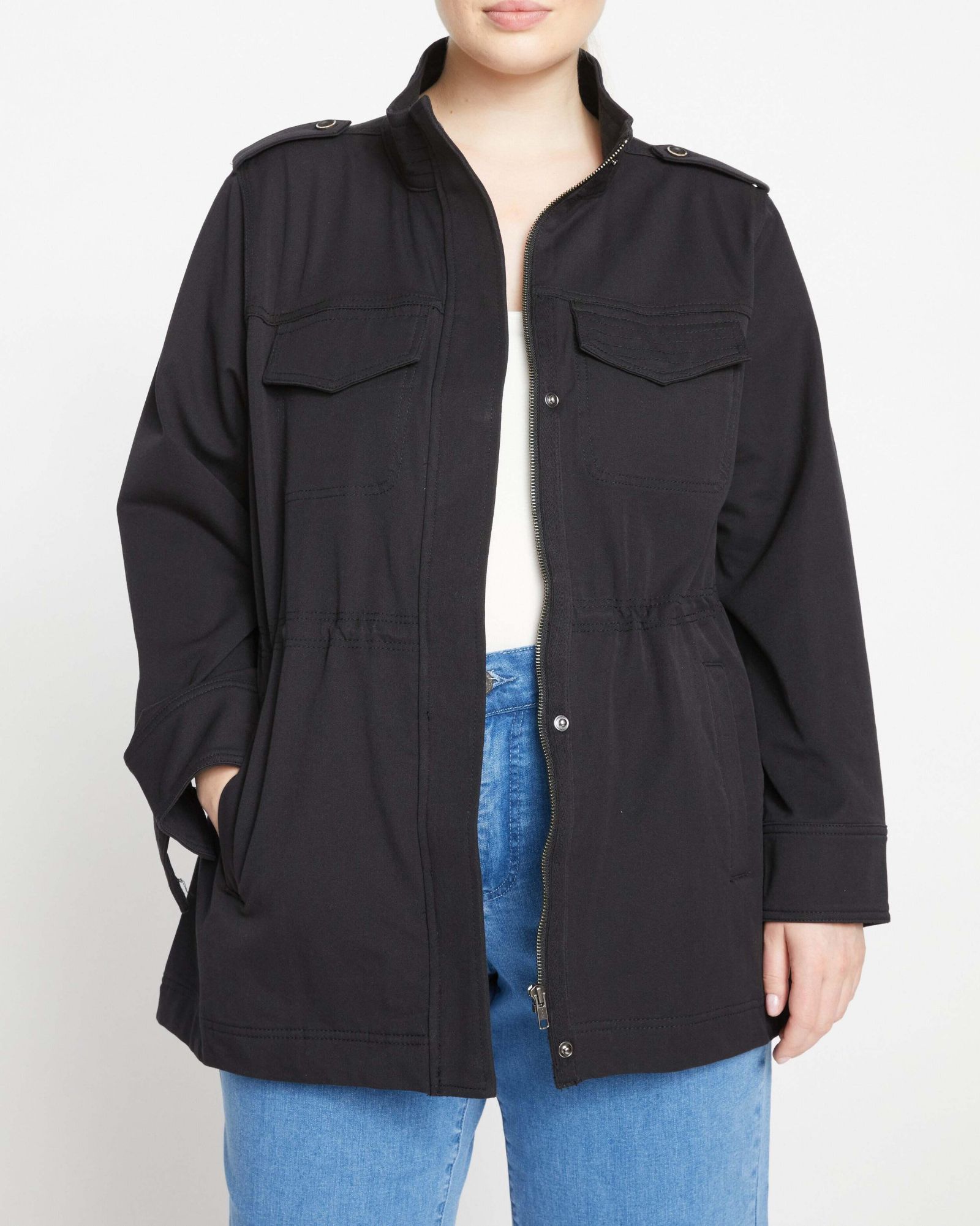 Universal Standard Women's Vineyard Stretch Cotton Twill Jacket