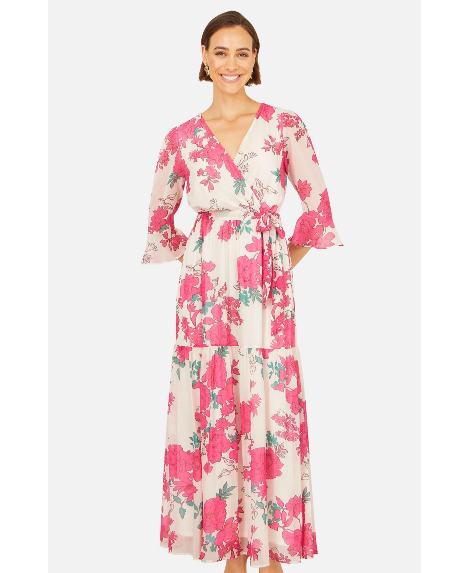 Женское платье Yumi Blossom Print Maxi Wrap