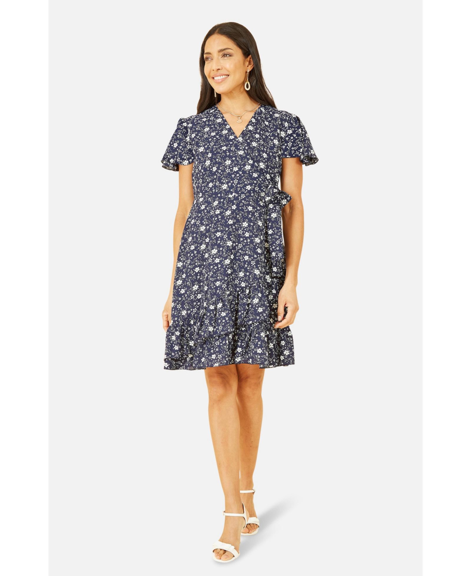 Женское платье Yumi Ditsy Floral Wrap Frill
