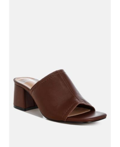 Brown genuine leather