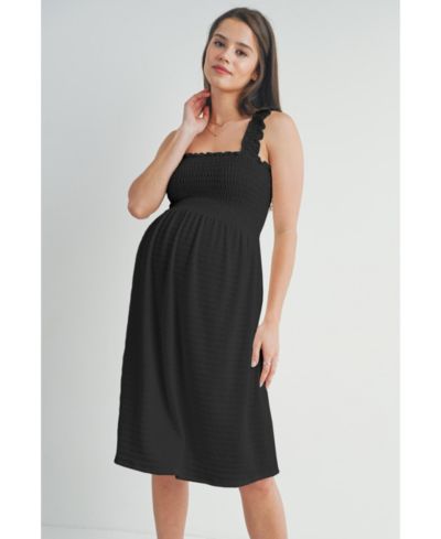 Женское платье Hello Miz Maternity Smocked Empire Waist Sleeveless Square Neck