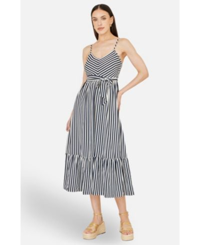 Yumi Женское миди-платье Yumi Stripe Sun Dress