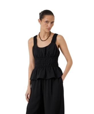 Hush Women's Waist Gathered Sleeveless Top