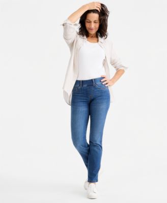 Style & Co джинсы Women's Shaping Pull-On Straight