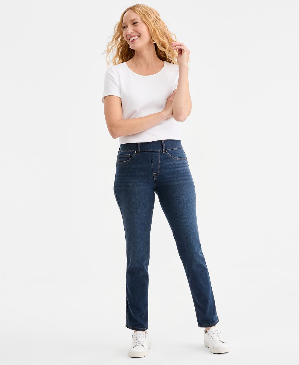 Style & Co джинсы Women's Shaping Pull-On Straight