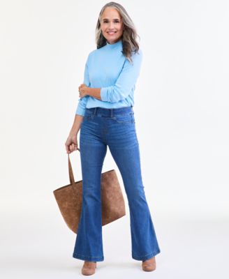 Style & Co джинсы женские с высокой посадкой flare shaping