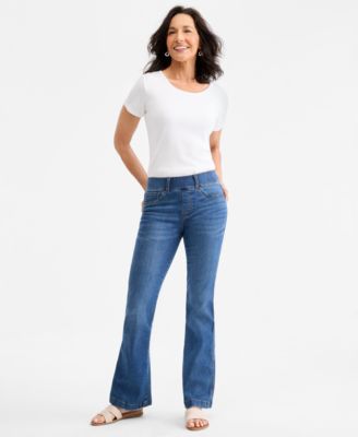 Джинсы Style & Co Women's Shaping Pull-On Bootcut