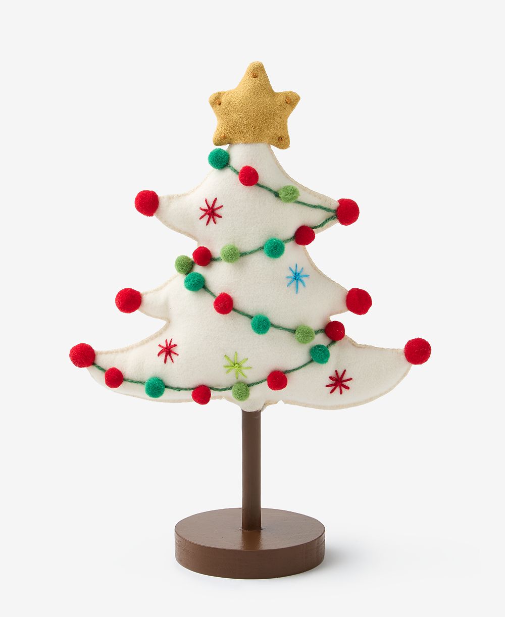 Декор Holiday Lane: белое дерево с шариками, эксклюзив Macy's