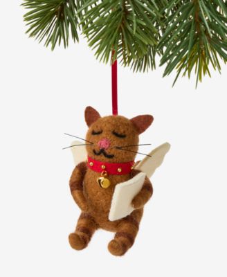 Holiday Lane Украшение в виде кота-ангела, читающего книгу, эксклюзив Macy's
