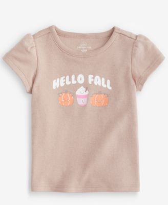 First Impressions Toddler Girls' 2T-4T Mix & Match Short-Sleeve Hello Fall T-Shirt, Macy's Exclusive