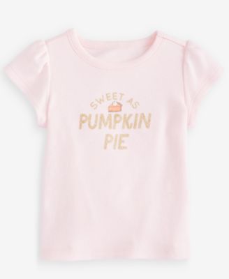 First Impressions Toddler Girls' 2T-4T Mix & Match Short-Sleeve Pumpkin Pie T-Shirt, Macy's Exclusive