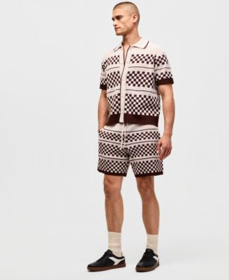 Mode of One Men's Check Sweater Shorts, Macy's Exclusive