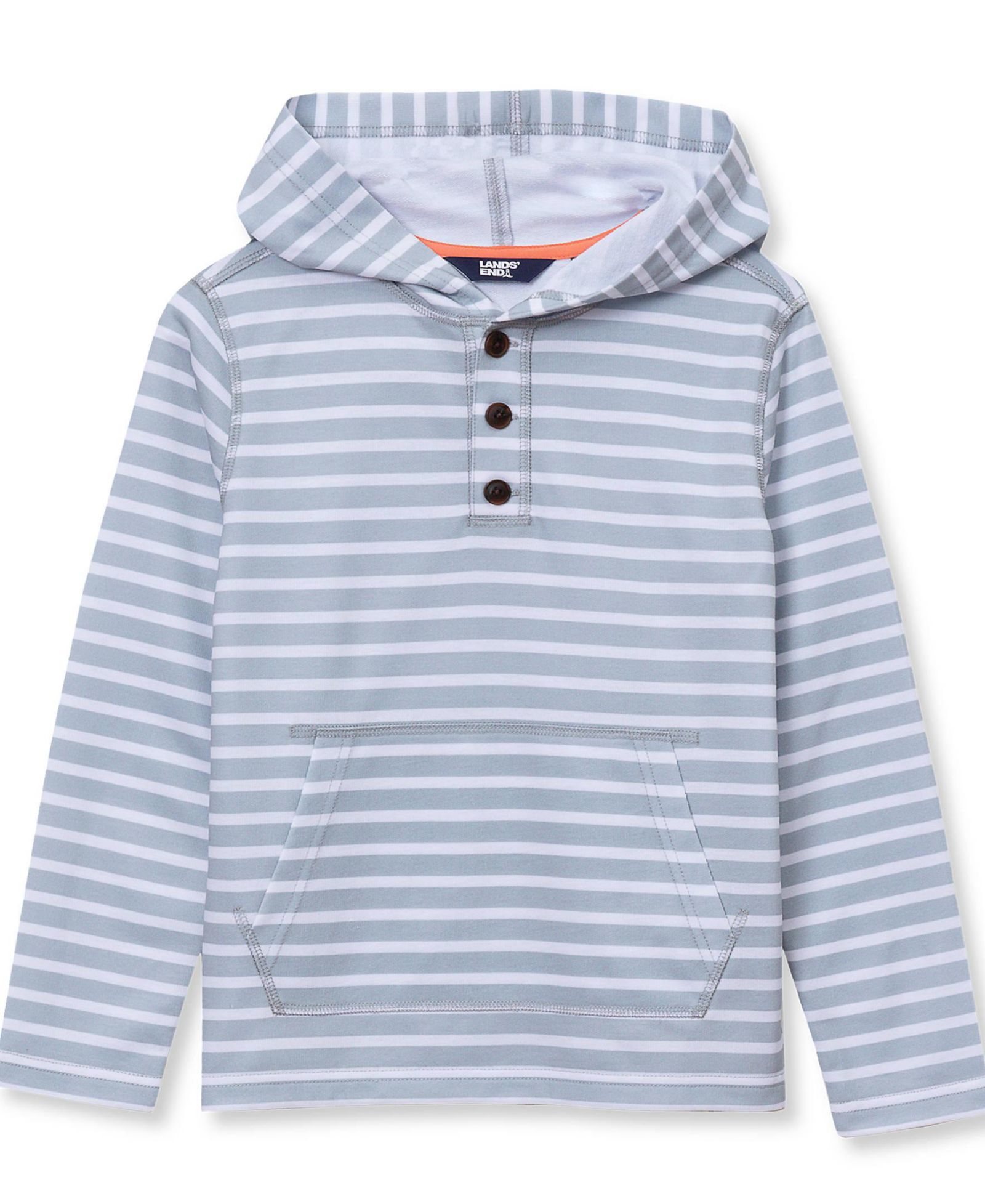 Детское худи Lands' End Henley с капюшоном